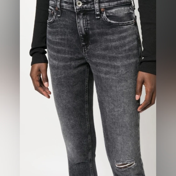 Rag & bone dre low rise slim distressed boyfriend jeans